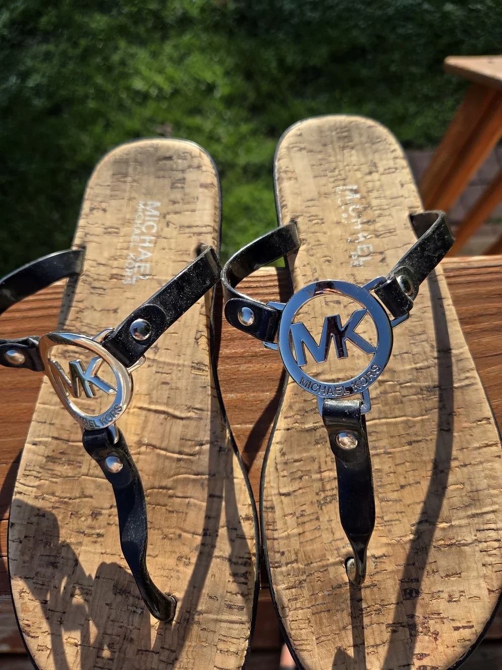 Michael Kors MK Charm Jelly Cork Sandals